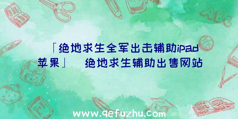 「绝地求生全军出击辅助ipad苹果」|绝地求生辅助出售网站